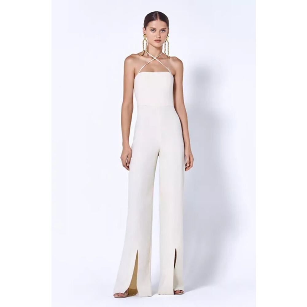 Alexis Rohani Halter Jumpsuit White Size S